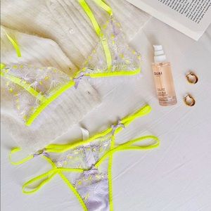 For Love & Lemons Neon Buttercup Bralette